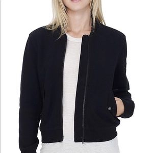 James Perse Brushed Fleece Bomber Jacket